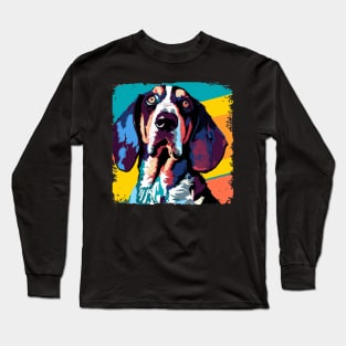 Bluetick Coonhound Pop Art - Dog Lover Gifts Long Sleeve T-Shirt